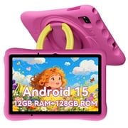 OSCAL Pad 60 Kids Tablet - 10.1" HD+ Eye-Safe, Google Kids Space, Parental Control, 12GB RAM, 10H Battery, Pink