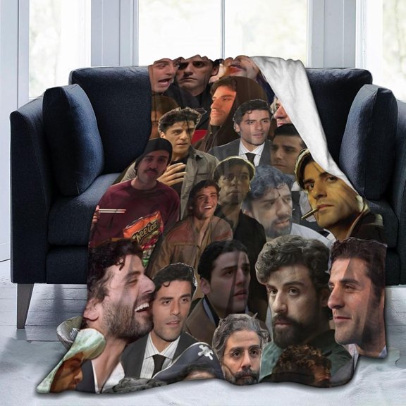 Oscar Isaac Fleece Blanket for Couch - Throw Blanket Lightweight Oscar Isaac Merch Super Soft Cozy Luxury Bed Blanket Microfiber and Throws for Sofa