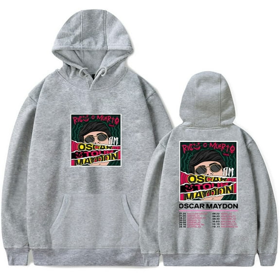 Oscar Maydon Rico O Muerto Tour Hoodie Women Men Sweatshirt Long Sleeve Streetwear Pullover Clothes