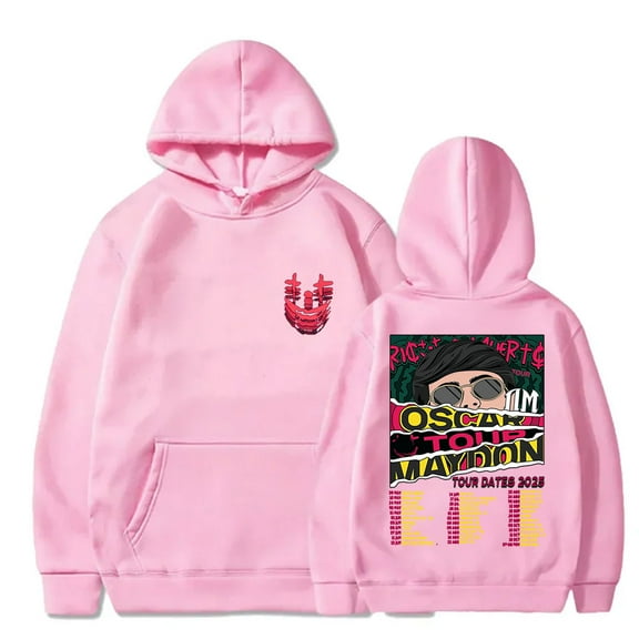 Oscar Maydon Rico o Muerto Tour 2025 Merch Hoodies Women Men HipHop Long Sleeve Sweatshirts