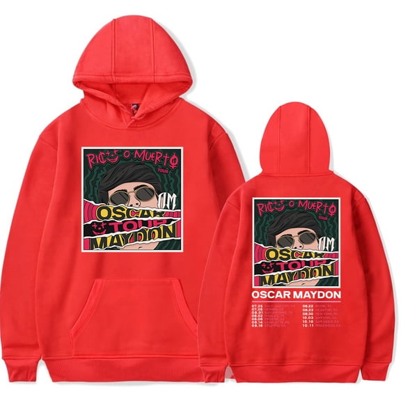 Oscar Maydon Rico o Muerto Tour Hoodie Unisex Classic Sweatshirt Long Sleeve Pullover Stylish Streetwear.