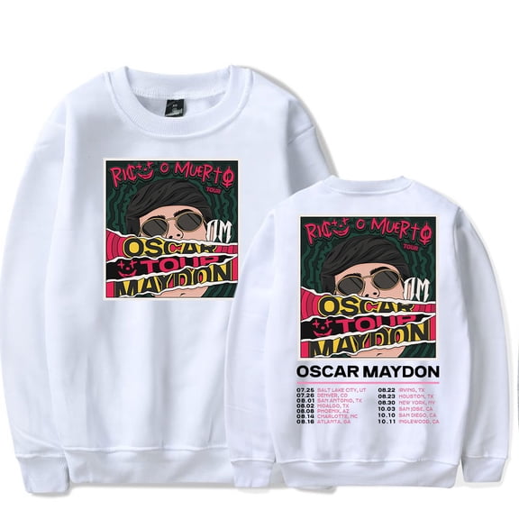 Oscar Maydon Rico o Muerto Tour Sweatshirt Women Man O-neck Long Sleeve 2025 New Fashion Casual Streetwear.
