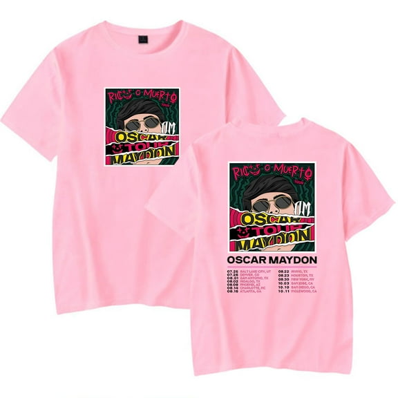 Oscar Maydon Rico o Muerto Tour T-shirt Unisex Crewneck Short Sleeve Tee Fashion Tops
