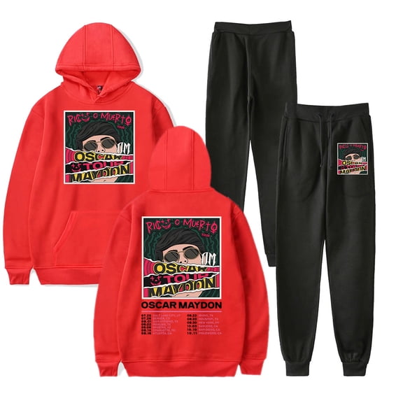 Oscar Maydon Tour 2025 Hoodie Pants Sets Merch Men/Women Sweatshirt Pants Two Piece Set Fashion Streetwear
