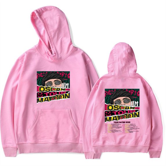 Oscar Maydon Tour 2025 Hoodies Cosplay Tops Hip Hop Clothes Vintage 90s Sweatshirts