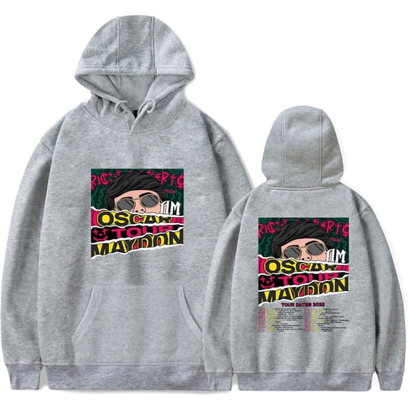 Oscar Maydon Tour 2025 Hoodies Cosplay Tops Hip Hop Clothes Vintage 90s Sweatshirts
