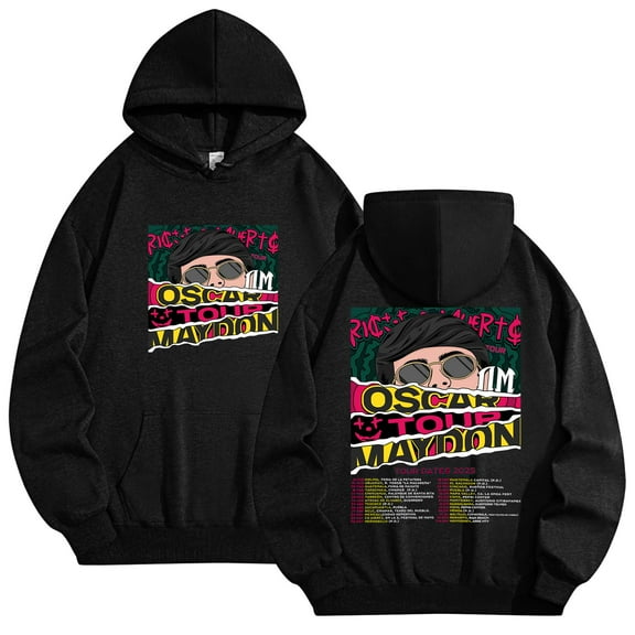 Oscar Maydon Tour 2025 Merch Hoodies Women Men Long Sleeve Casual Sweatshirt Clothes