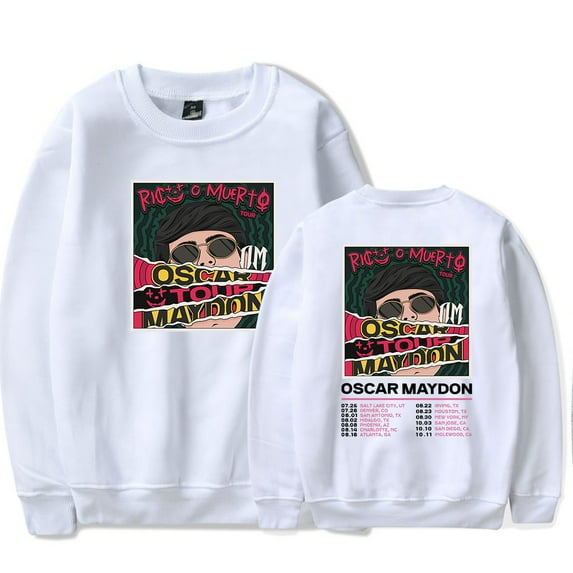 Oscar Maydon Tour 2025 Merch Long Sleeve Crewneck Sweatshirt For Men/Women Unsiex Fashion Streetwear