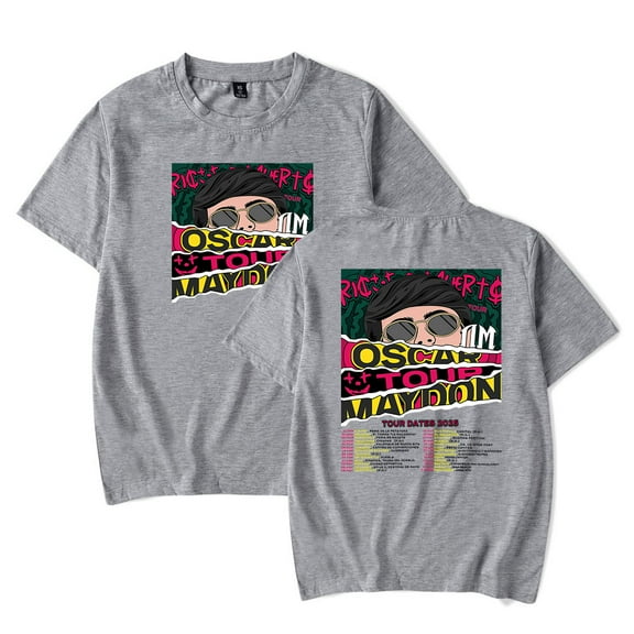 Oscar Maydon Tour 2025 Merch T-Shirt Women Men Casual Crewneck Short Sleeve Fashion Tee