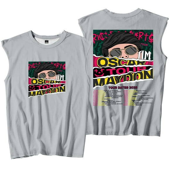 Oscar Maydon Tour 2025 Merch Tank Tops Sleeveless Sport Vest Women Men Outdoor Sportwear