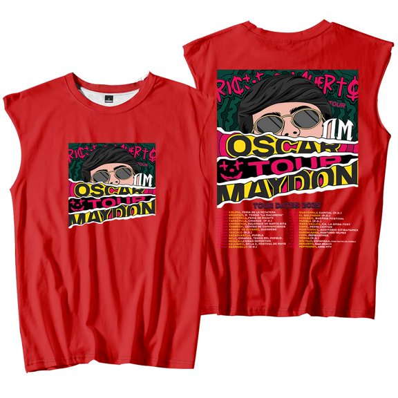 Oscar Maydon Tour 2025 Merch Tank Tops Sleeveless Sport Vest Women Men Outdoor Sportwear