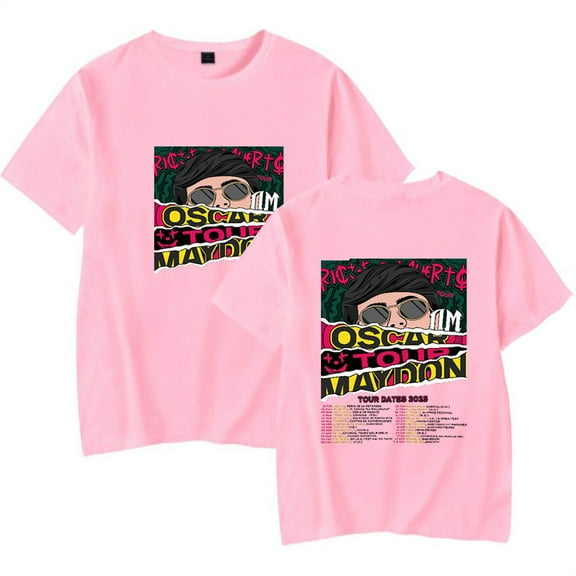 Oscar Maydon Tour 2025 Tshirt Unique Short Sleeve Funny T-shirts Hip Hop Style Tops