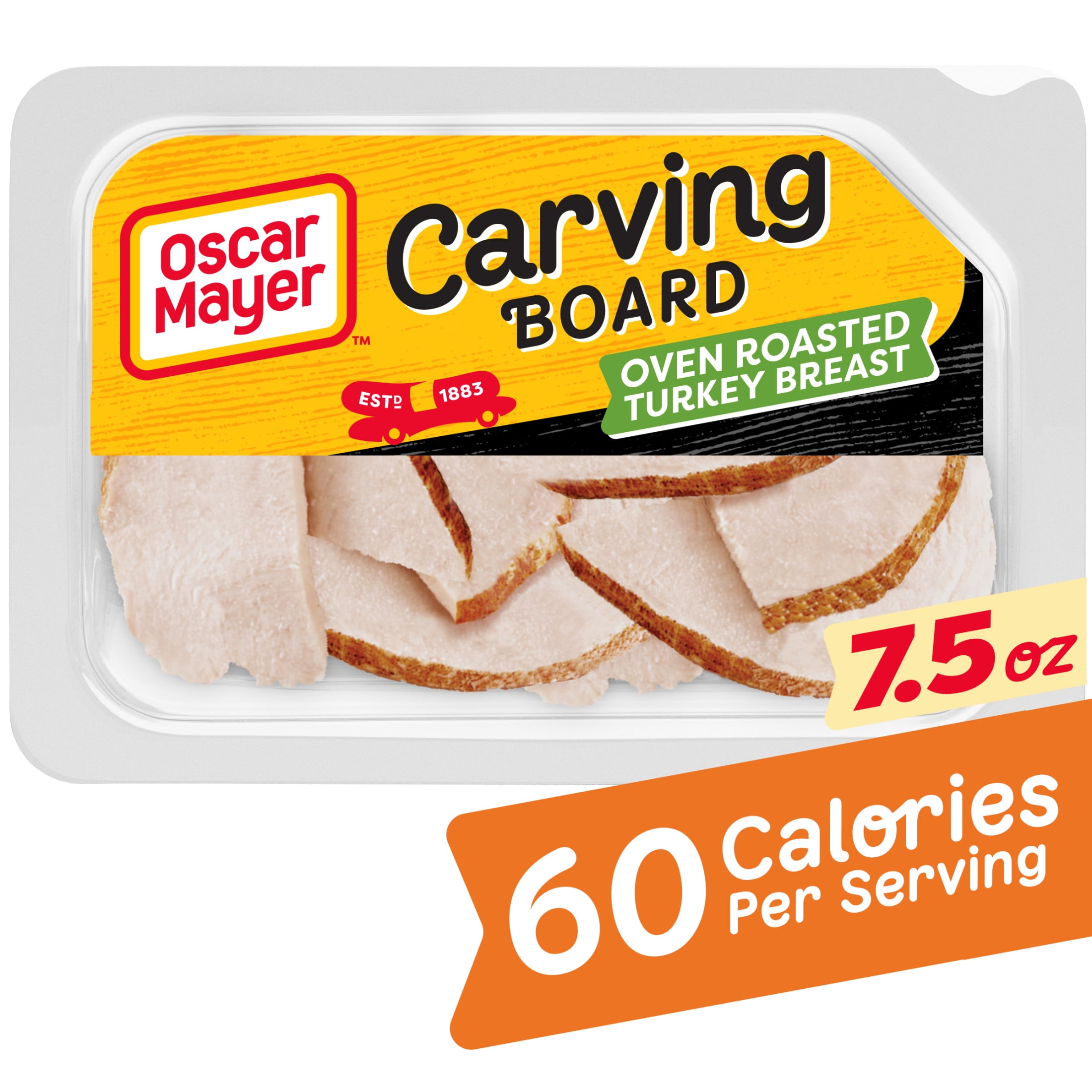 Oscar Mayer Carving Board Oven Roasted Sliced Turkey Breast Deli Lunch
