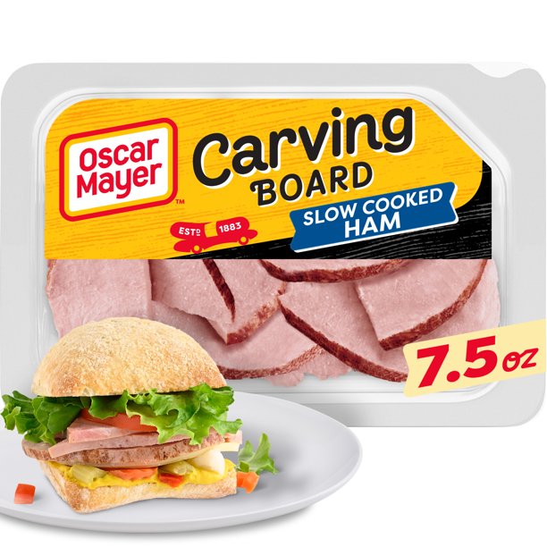 Oscar Mayer Carving Board Slow Cooked Ham Sliced Lunch Meat, 7.5 Oz