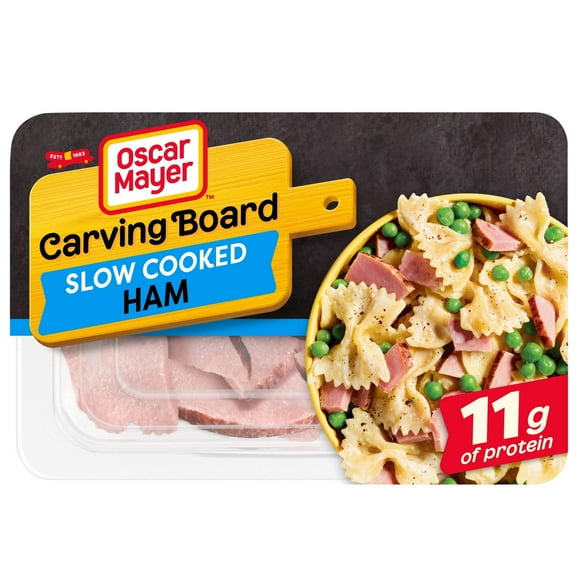 Oscar Mayer Carving Board Slow Cooked Ham Sliced Deli Meat, 7.5 oz Pack
