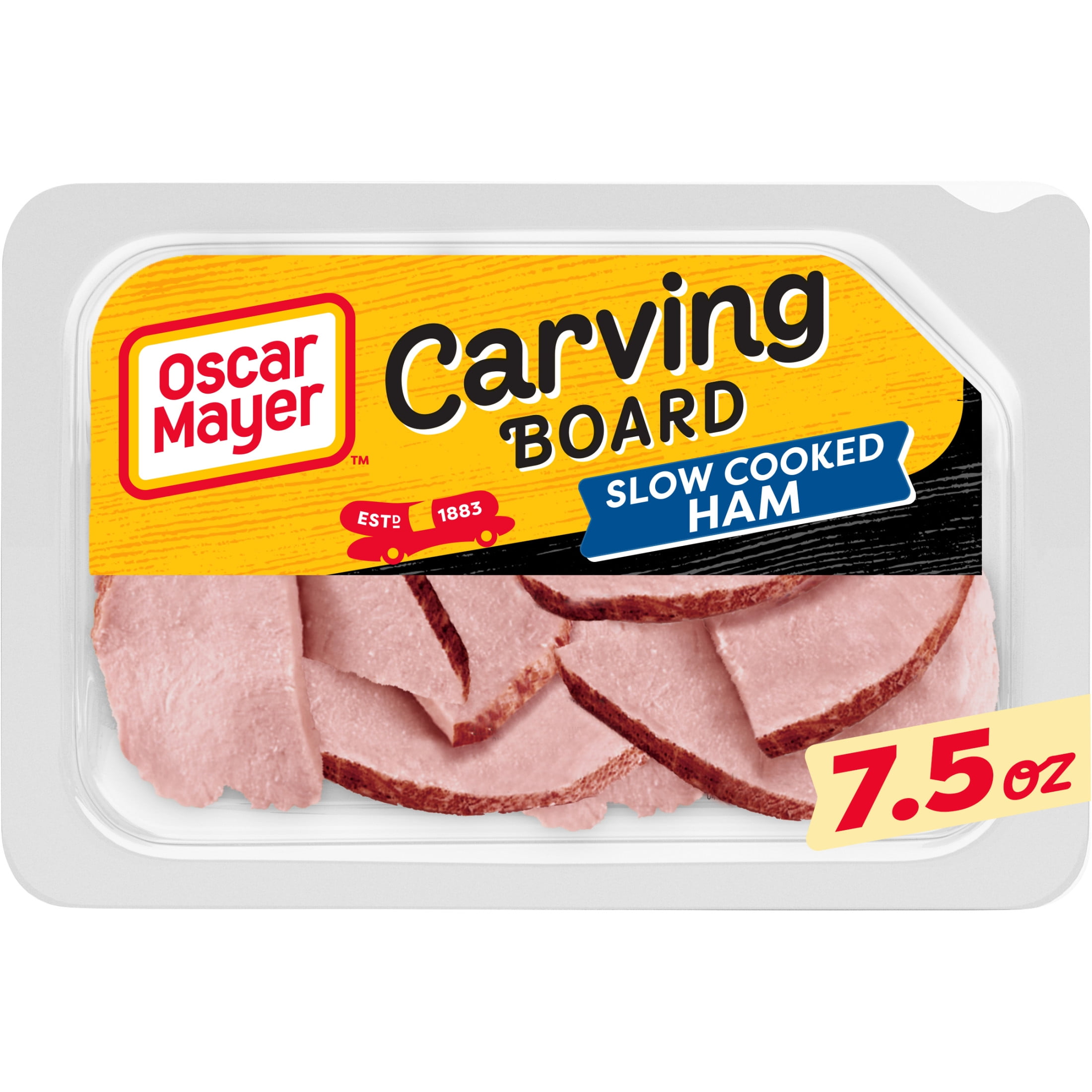 Oscar Mayer Carving Board Slow Cooked Ham Sliced Lunch Meat, 7.5 oz