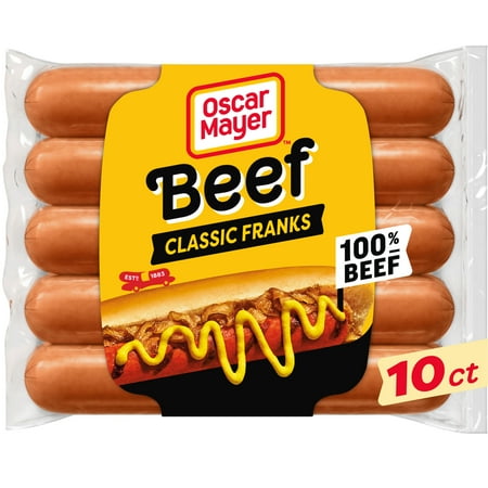 Oscar Mayer Classic Beef Franks Hot Dogs, 10 ct Pack