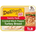 thumbnail image 1 of Oscar Mayer Deli Fresh Cracked Black Pepper Turkey Breast, 16 oz Family Pack, 1 of 20