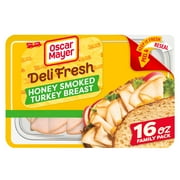 Oscar Mayer Deli Fresh Honey Smoked Sliced Turkey Breast Deli Lunch Meat, 16 oz Package