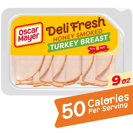 Oscar Mayer Deli Fresh Honey Smoked Sliced Turkey Breast Deli Lunch Meat, 9 oz Package