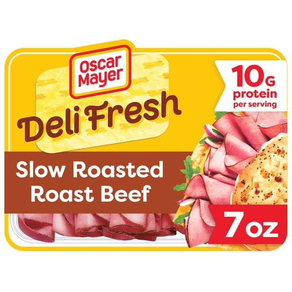 Oscar Mayer Deli Fresh Slow Roasted Roast Beef Deli Lunch Meat, 7 oz Package