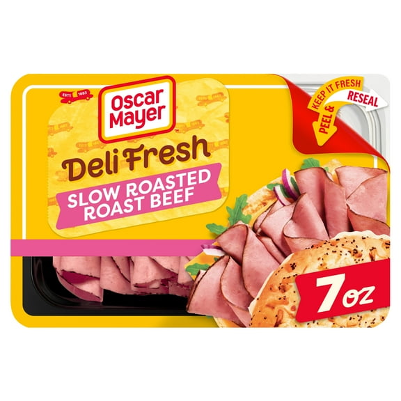 Oscar Mayer Deli Fresh Slow Roasted Roast Beef Deli Lunch Meat, 7 oz Package
