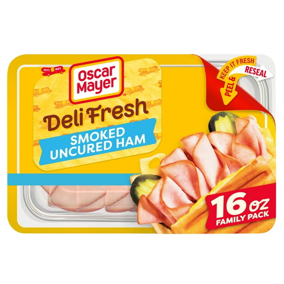 Oscar Mayer Deli Fresh Smoked Uncured Ham, 16 oz Family Pack