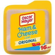 Oscar Mayer Ham & Cheese Meat Loaf Deli Lunch Meat with Real Kraft Cheese, 16 oz Package