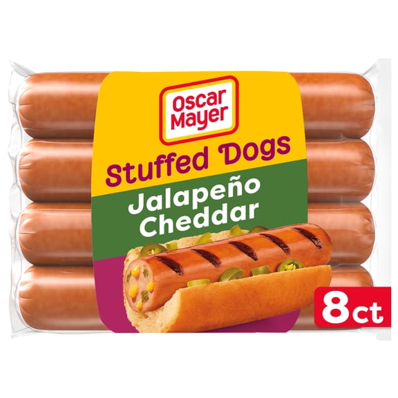 Oscar Mayer Jalapeño Cheddar Stuffed Dogs, 8 Count Pack