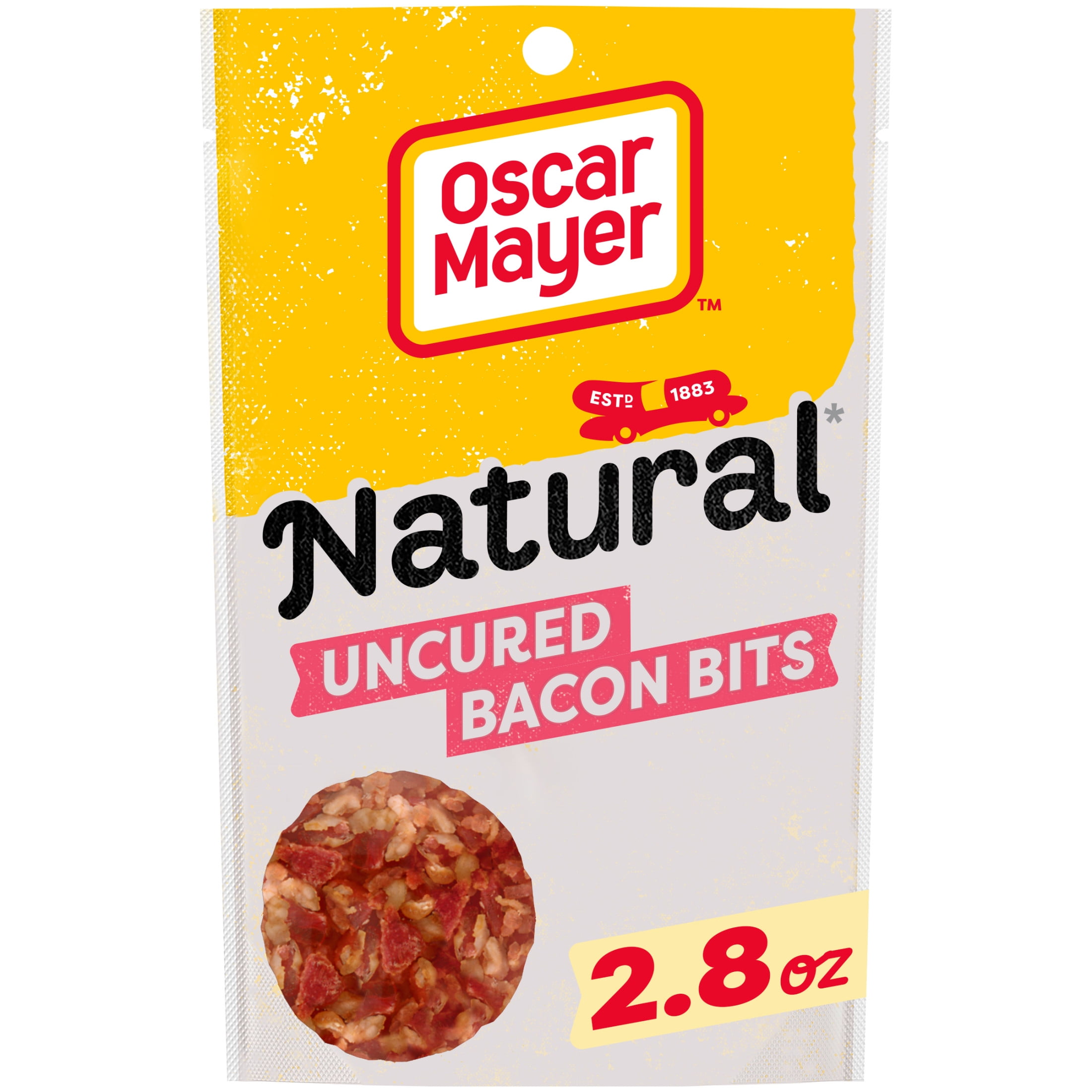Oscar Mayer Natural Selects Ready to Serve Real Uncured Bacon Bits, 2.8 oz Bag, 0.5-1 cup