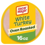 Oscar Mayer Oven Roasted White Sliced Turkey Deli Lunch Meat, 16 oz Package