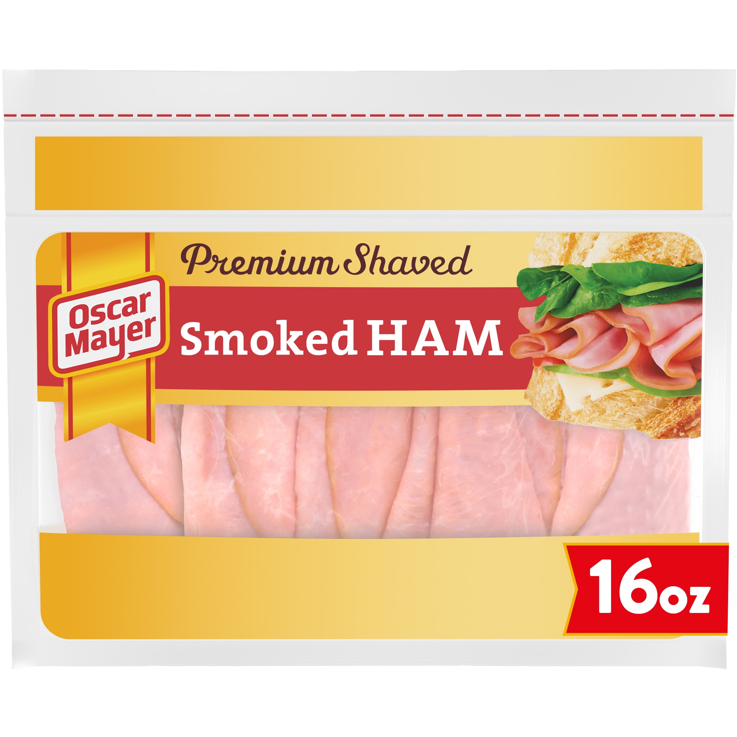 Oscar Mayer Premium Shaved Smoked Ham Sliced Deli Lunch Meat, 16 oz - Kroger