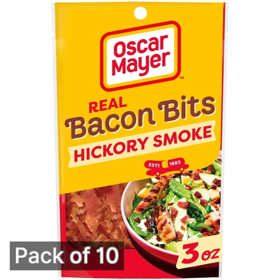 Oscar Mayer Real Bacon Bits 3 oz Bag (Pack of 10)
