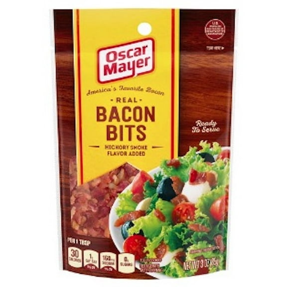 Oscar Mayer Real Bacon Bits 3 oz (Pack of 18)