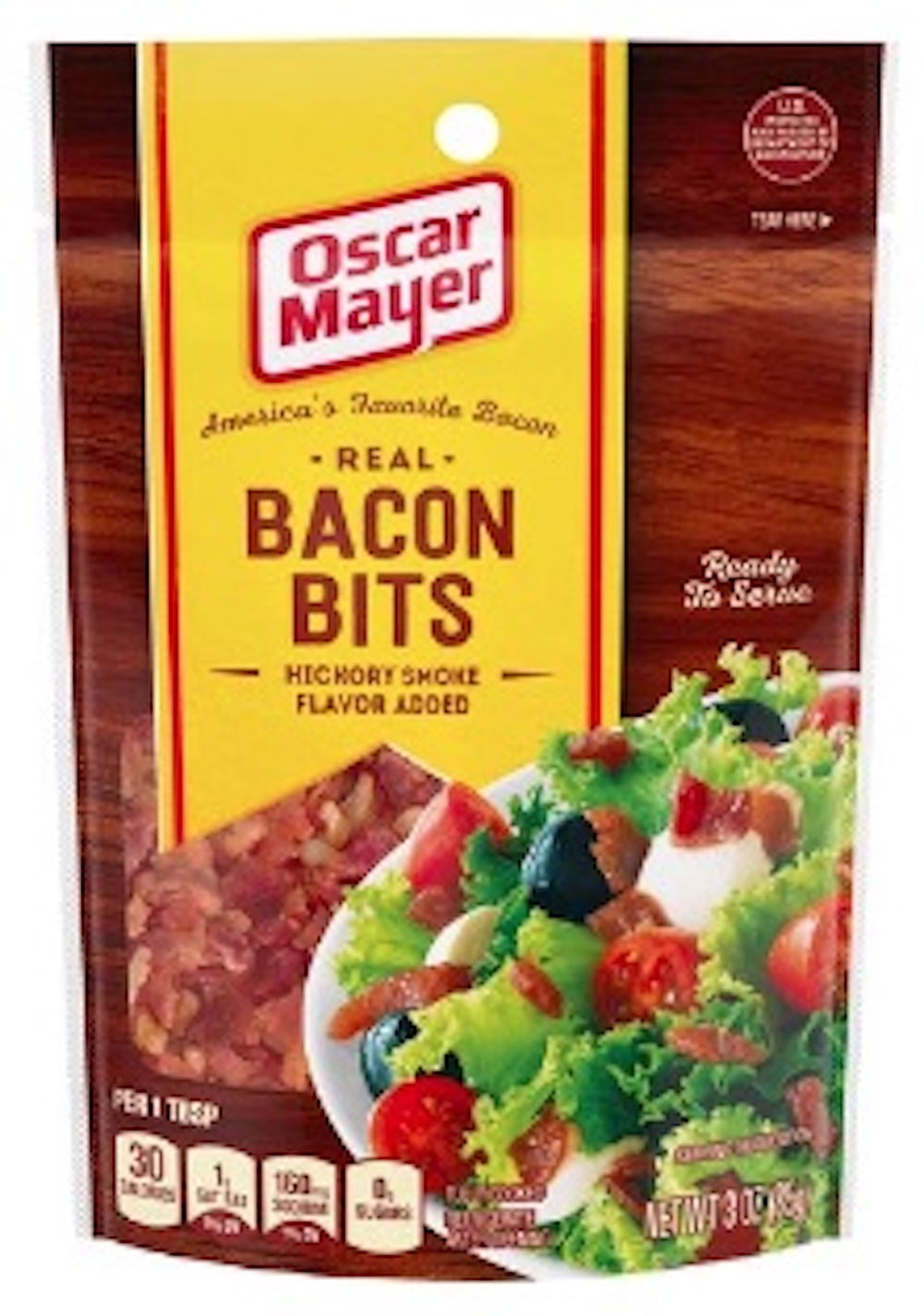 Oscar Mayer Real Bacon Bits 3 oz (Pack of 4)