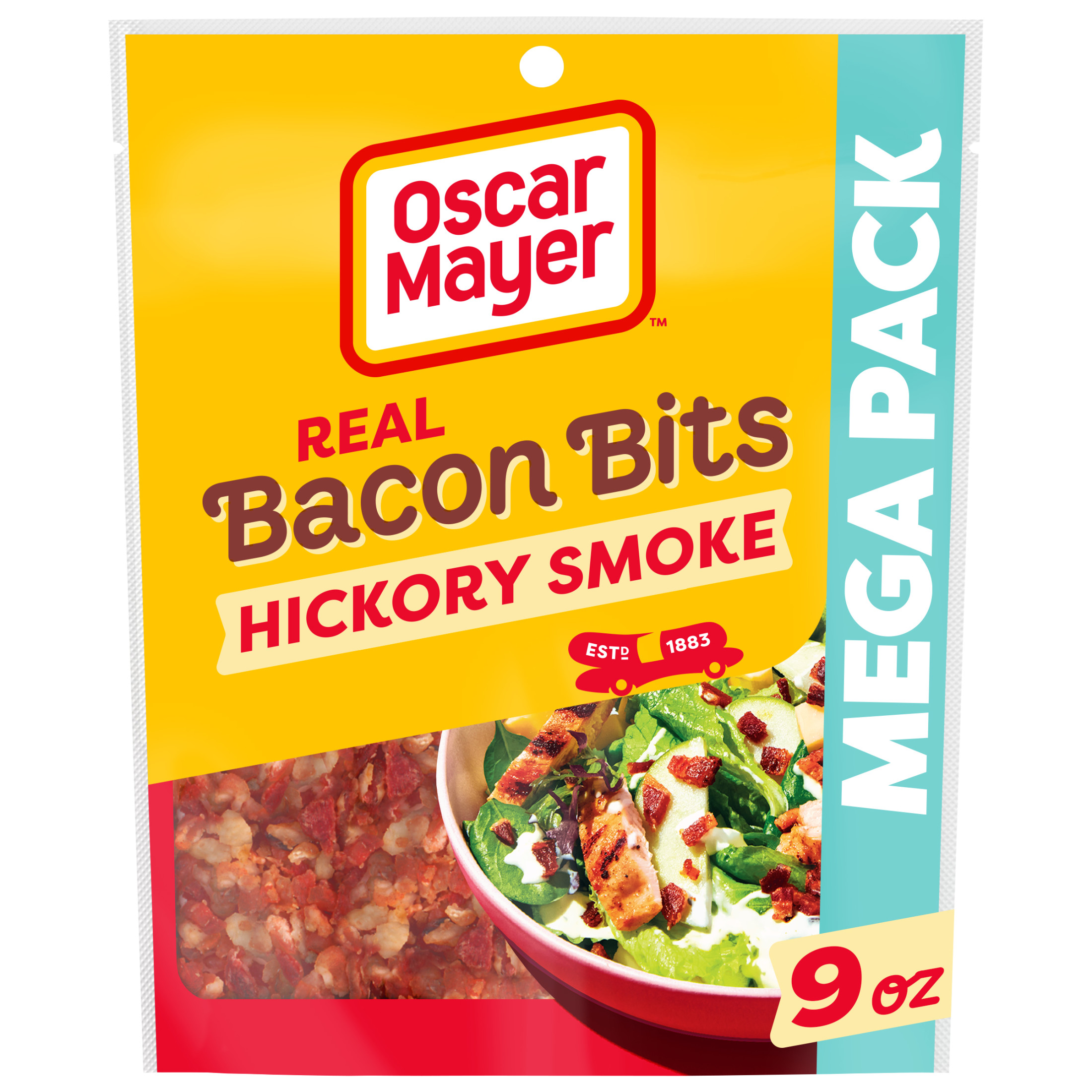 Oscar Mayer Real Bacon Bits Mega Pack, 9 oz Bag, 2-2.5 cups - image 1 of 13
