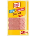thumbnail image 1 of Oscar Mayer Sub Kit with Smoked Ham and Water Product & Cotto Salami Sliced Deli Lunch Meat, 28 oz Pack, 1 of 13