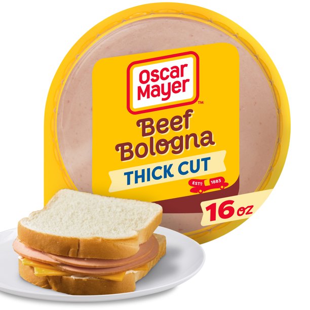 Oscar Mayer Thick Cut Beef Bologna Deli Lunch Meat, 16 Oz Package