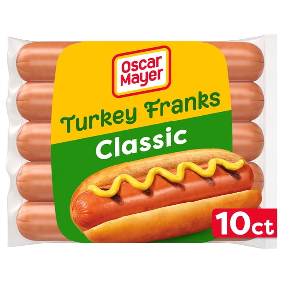 Oscar Mayer Turkey Franks Hot Dogs, 16 oz, 10 Count Pack