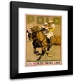 thumbnail image 1 of Oscar Rabe Hanson 11x14 Black Modern Framed Museum Art Print Titled - Polo, by the North Shore Line (1923), 1 of 5