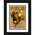 thumbnail image 1 of Oscar Rabe Hanson 18x24 Black Ornate Framed Double Matted Museum Art Print Titled: Polo, by the North Shore Line (1923), 1 of 5
