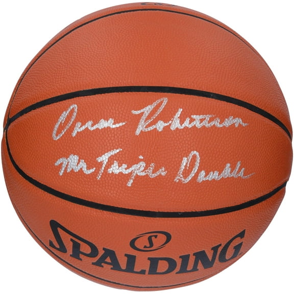 Oscar Robertson Milwaukee Bucks Autographed Spalding Indoor/Outdoor Basketball with "Mr. Triple Double" Inscription - Fanatics Authentic Certified