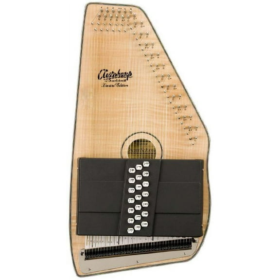 Oscar Schmidt 21 Chord Acoustic/Electric Autoharp Flame Maple Top - OS11021FNE