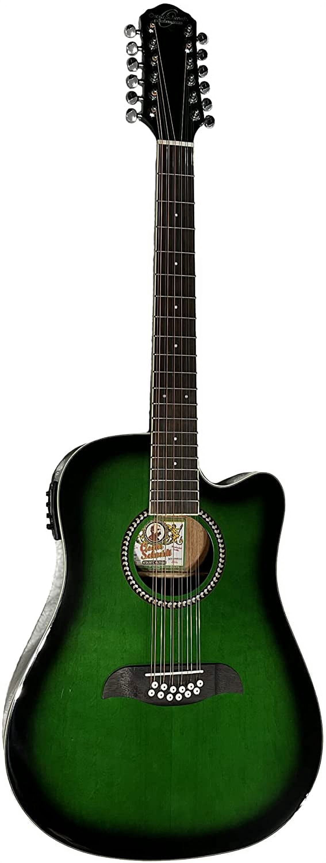 Oscar Schmidt 6 OD312 12-String Acoustic Electric Guitar