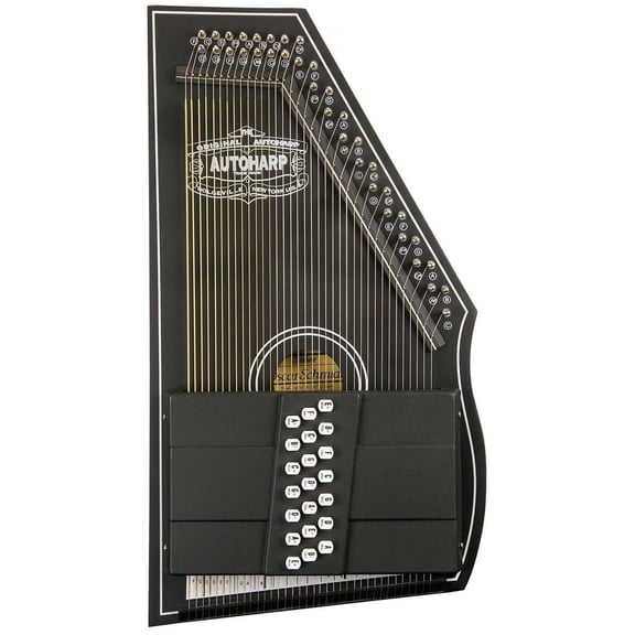 Oscar Schmidt 21 Chord 1930'S Autoharp Reissue - Black - OS73C