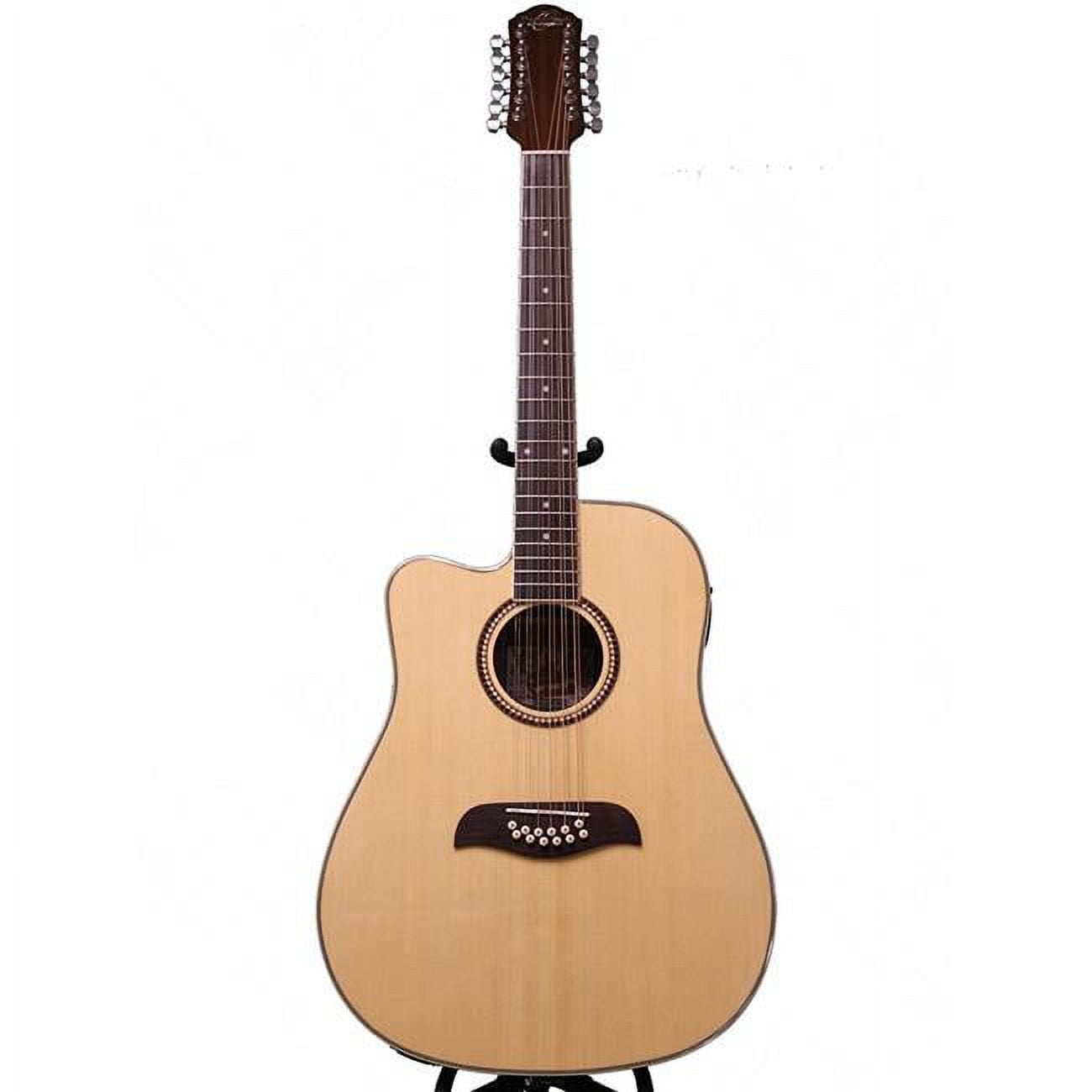 Oscar Schmidt OD312CELH Guitar LeftHanded 12 String Acoustic Electric Spruce Top *