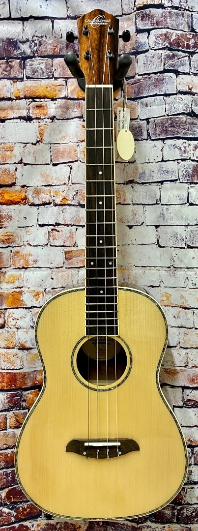 Oscar Schmidt Model OU53S-A Solid Spruce Top Baritone Size Ukulele - New