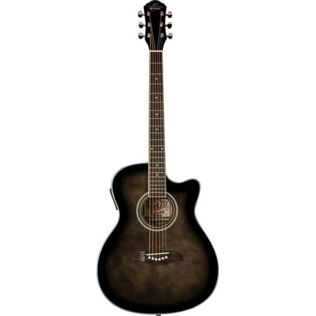 Oscar Schmidt OACEFTB Select Spruce Catalpa Auditorium Acoustic-Electric Guit...