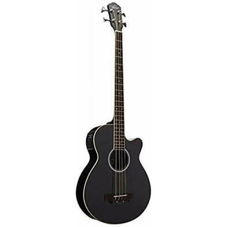 Oscar Schmidt OB100B-A-U 4-String Acoustic-Electric Bass with Gig Bag - Black