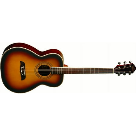 Oscar Schmidt OF2 Folk Acoustic Guitar. Tobacco Sunburst
